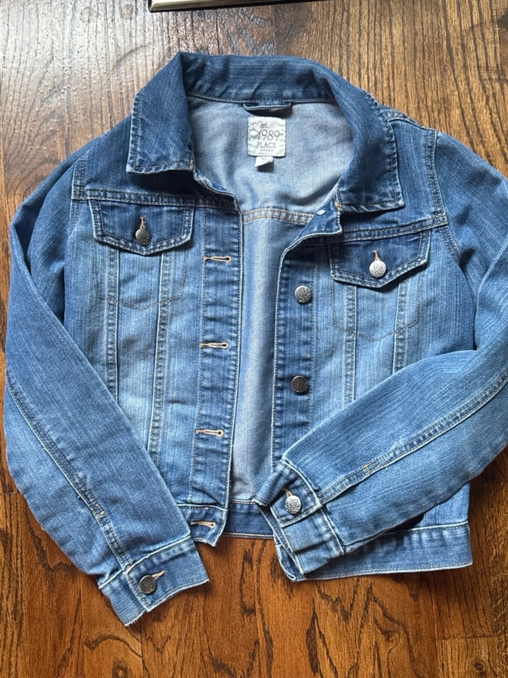 The Children's Place Girls' Blue Denim Jacket size 14